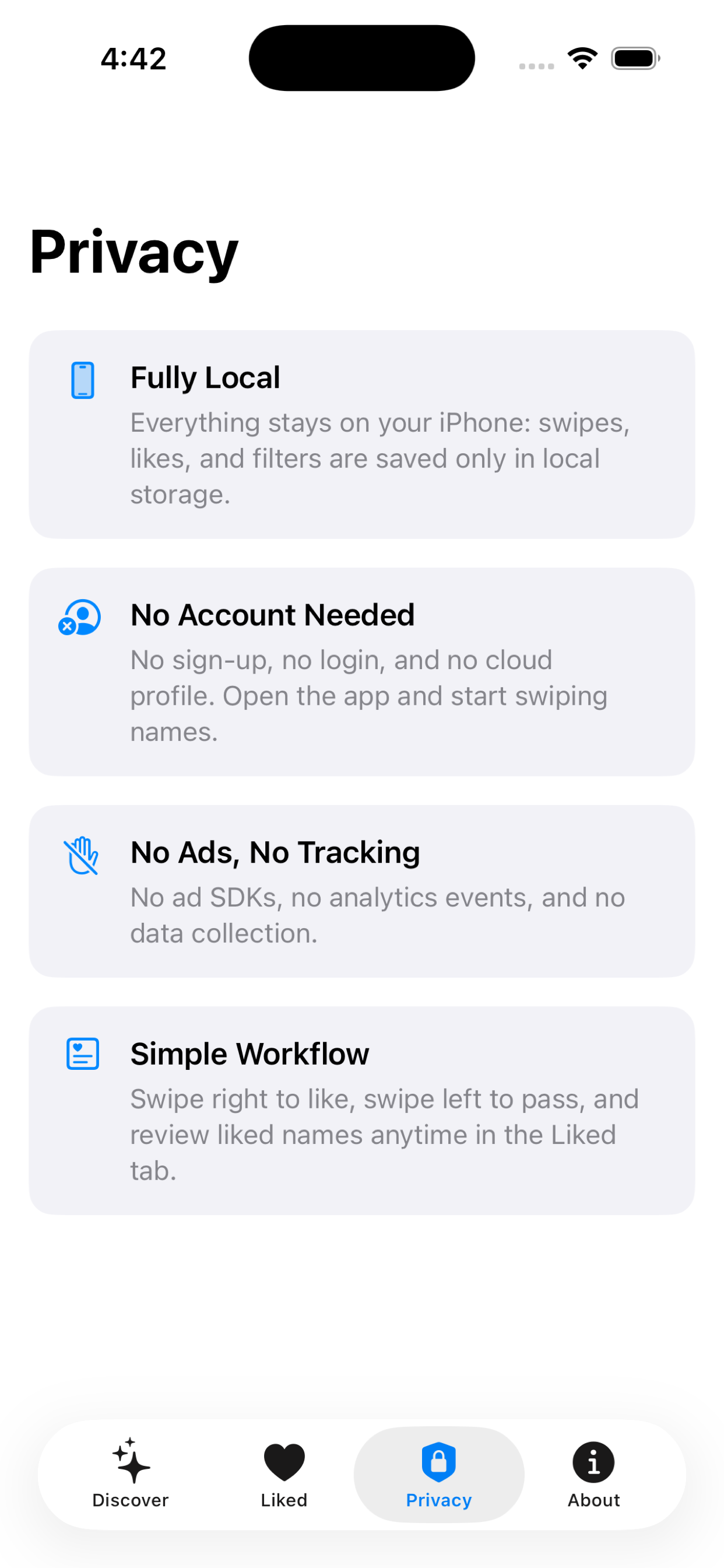 Filters and Discovery
